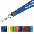 1" Cotton Lanyard w/ Strap Clip (1 Color)